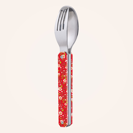 Blumen rot Mini Besteck 12h12 mit Spife