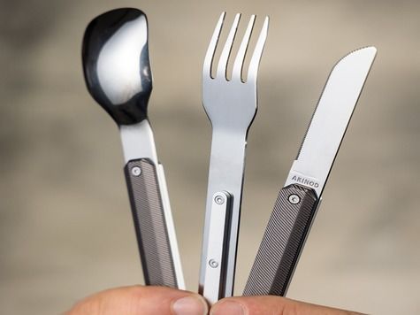 Besteck 12:34, Aluminium dunkelgrau