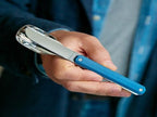 Besteck 12:34, Aluminium blau