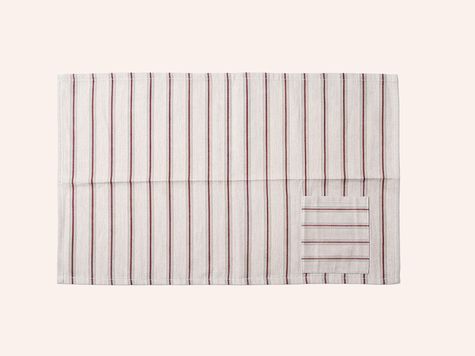 Rollbare Serviette 11:37, Burgunderrot