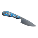 White River M1 Limited 2023 Marbled Carbon Fiber & G10 Blau, schwarze Klinge