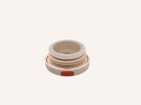 Doppelwandige Flasche 07:20, Beige