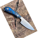 White River M1 Limited 2023 Marbled Carbon Fiber & G10 Blau, Stonewash-Klinge