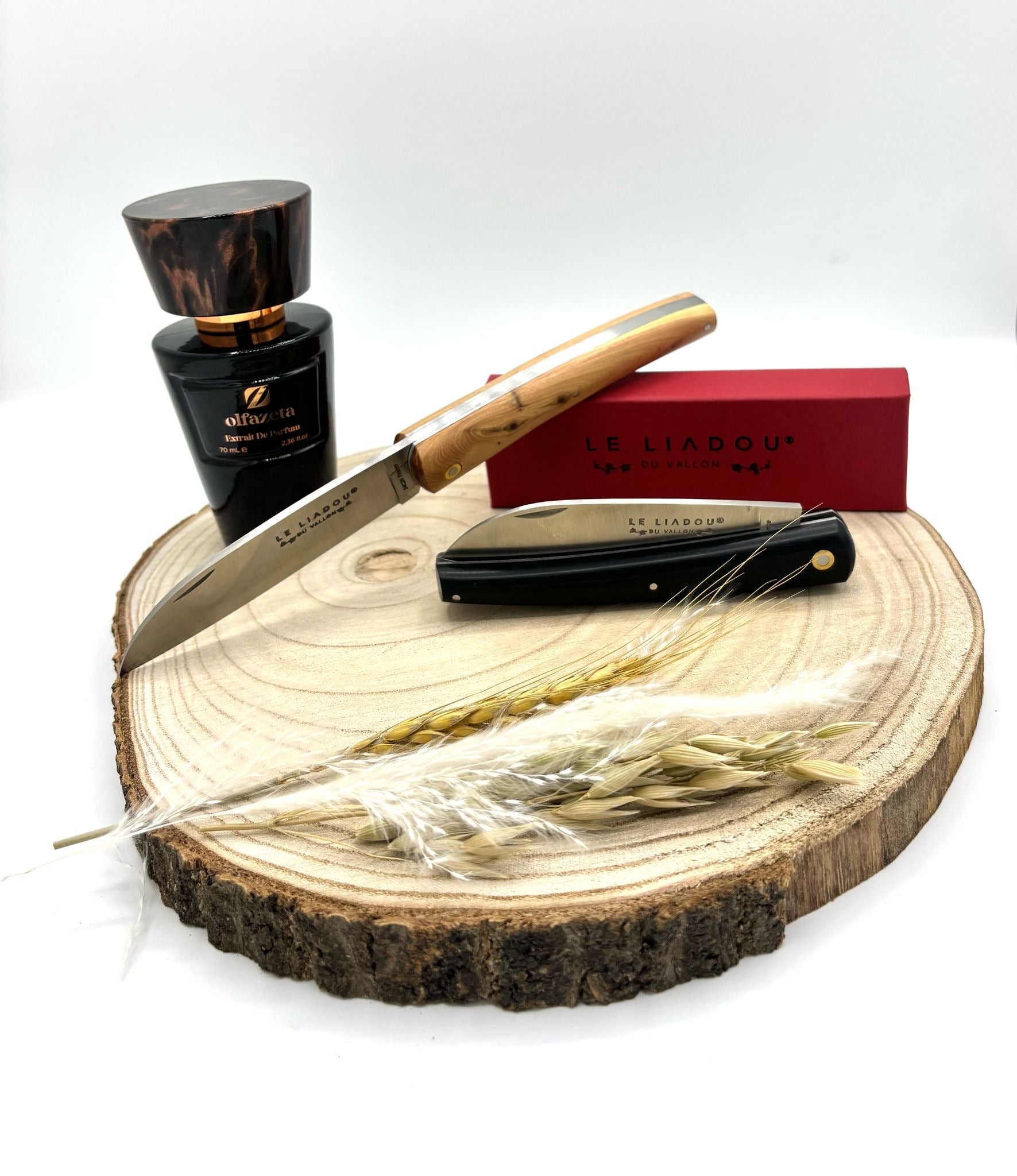 Le Liadou® 12 cm Taschenmesser – Eiche - Französische Handwerkskunst mit Tradition mit