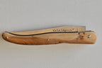 Laguiole „The Legend“ – Französisches Klappmesser 12 cm mit patentierter Double-Action & Holzgriff Wacholder