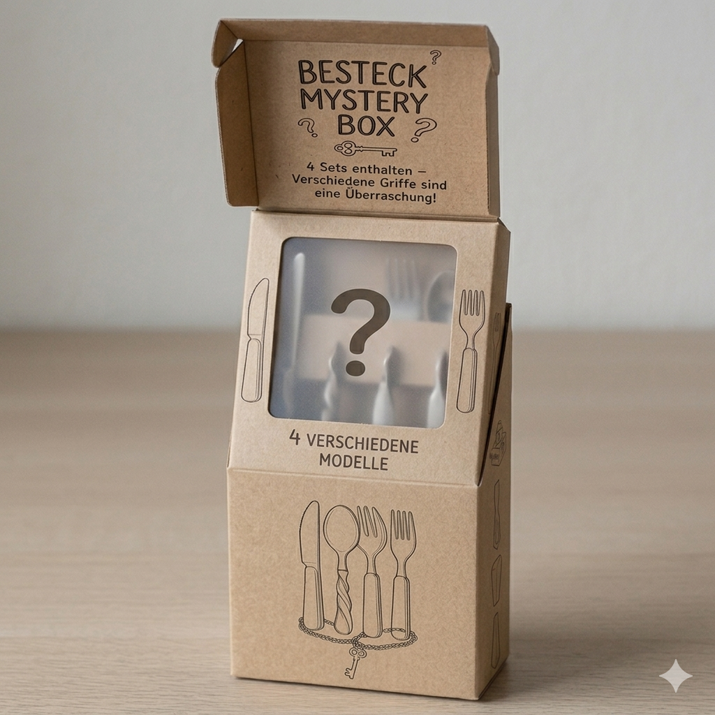 Akinod-Mystery Box -Besteckset 12:34 – Profi-Klingen &amp; absolute Ruhe für echte Macher unterwegs