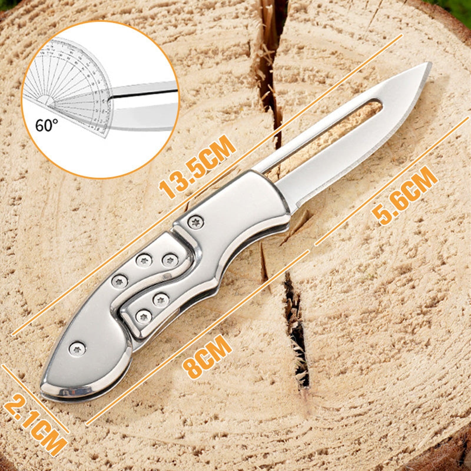 Dein edler Alltagsbegleiter: Das 5.3" Taschenmesser aus rostfreiem Werkzeugstahl – Kompakt, Scharf, Zeitlos