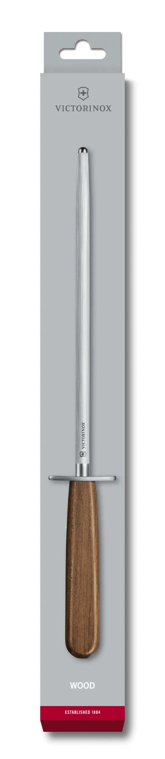 Abziehstahl mit Holzgriff, 23 cm