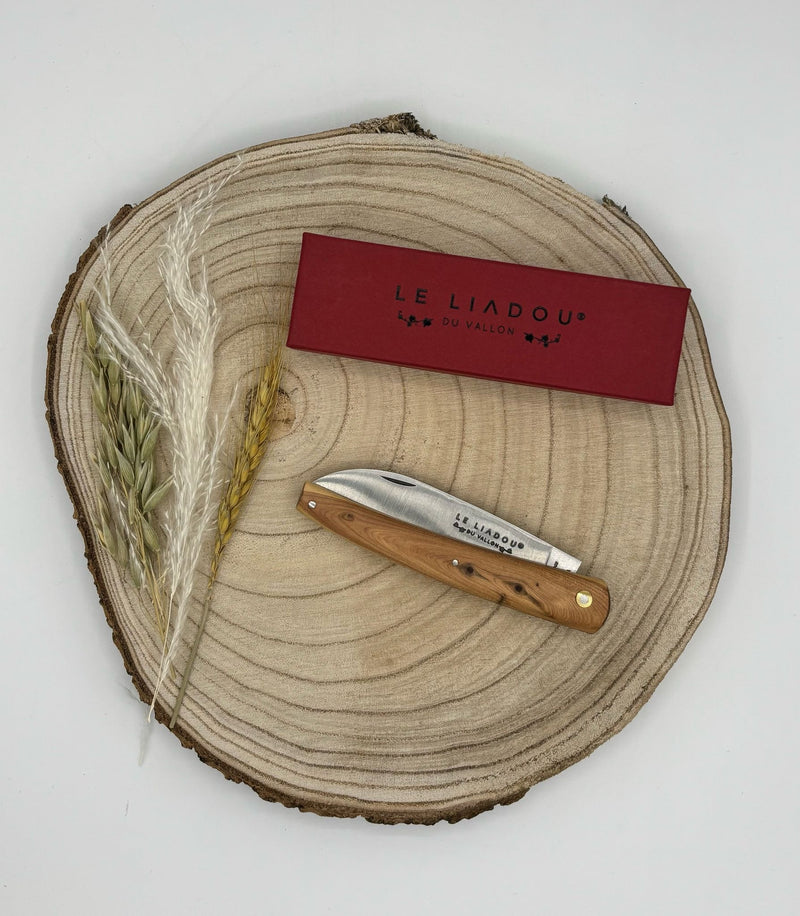 Le Liadou® 12 cm Taschenmesser – Wacholder - Französische Handwerkskunst mit Tradition mit
