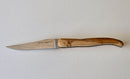 Laguiole „The Legend“ – Französisches Klappmesser 12 cm mit patentierter Double-Action & Holzgriff Wacholder