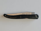 Laguiole „The Legend“ – Französisches Klappmesser 12 cm mit patentierter Double-Action & Holzgriff Palme Stabilisiert