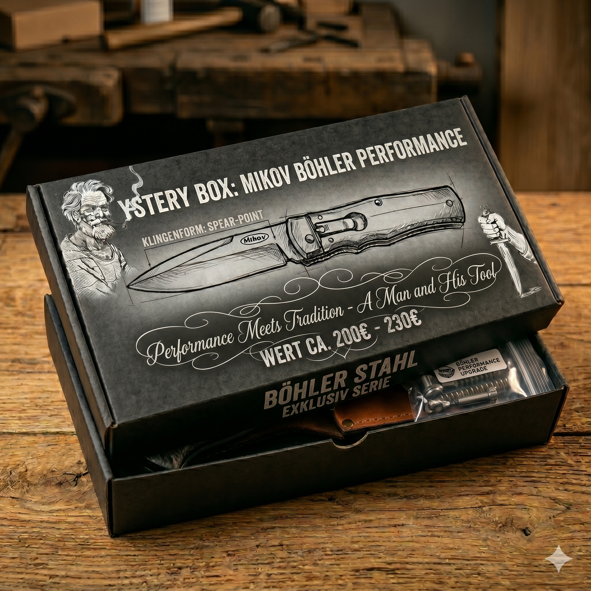 Mikov-Mystery Box – DIE BÖHLER-STAHL PERFORMANCE-MYSTERYBOX
