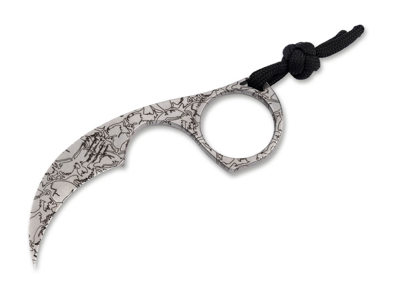 Bastinelli Knives Diagnostic Skull Design Silver