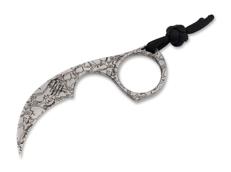 Bastinelli Knives Diagnostic Skull Design Silver