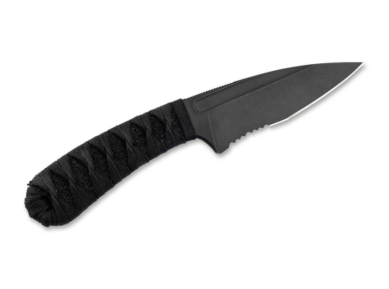 Bastinelli Knives Sin Black Tsuka Wrap Bronze Menuki