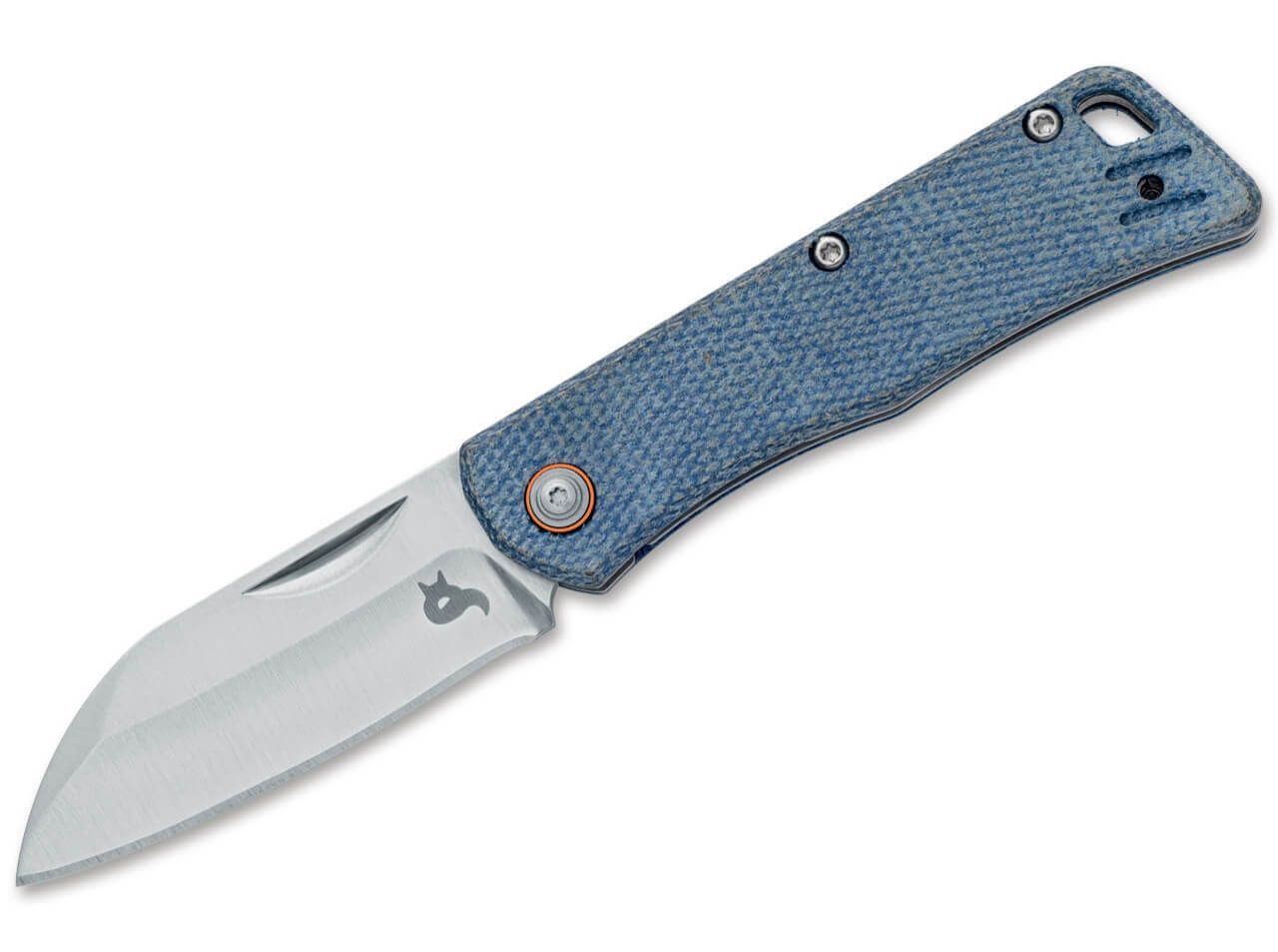 BlackFox Teeny D2 Denim Micarta