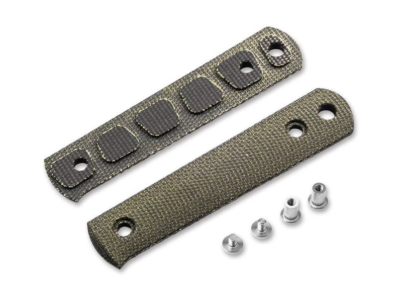 Böker BFF Packlite Griffschalen Canvas Micarta Grün Smooth