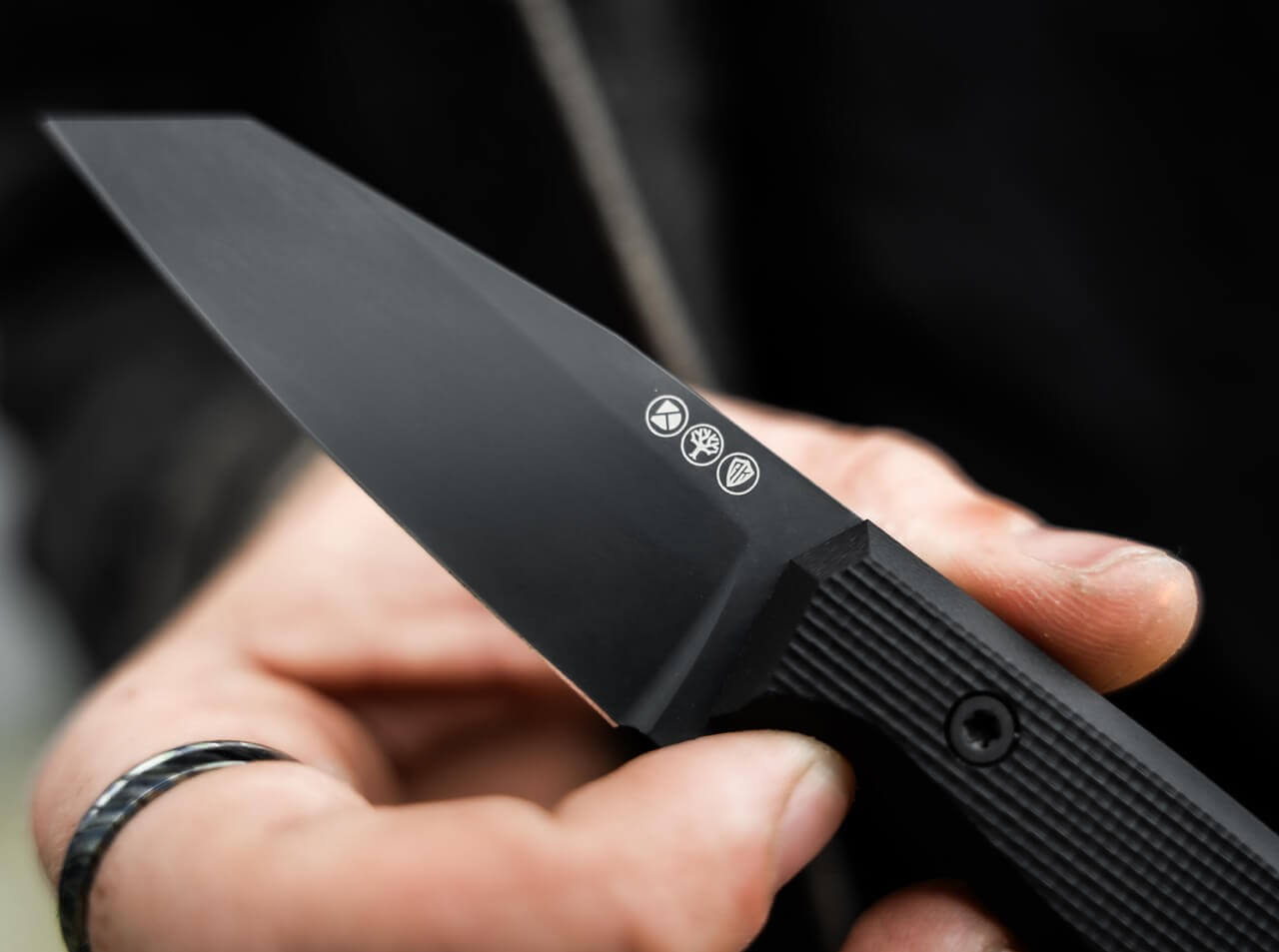 Daily Knives AK1 Reverse Tanto Allblack