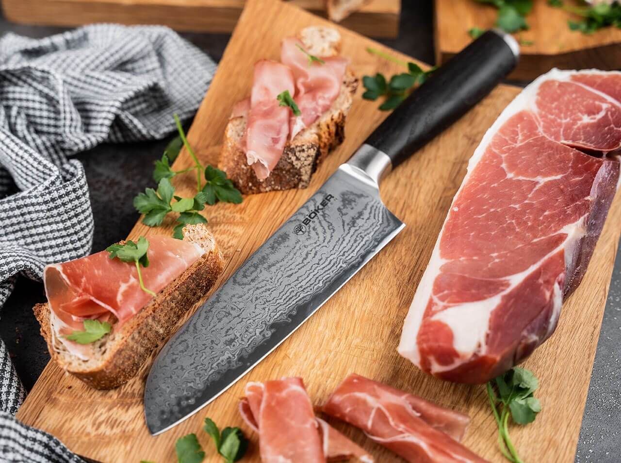 Böker Meisterklinge Damast Santoku