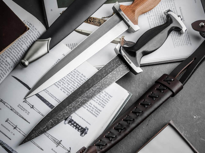 Böker Schweizer Dolch Mosaikdamast