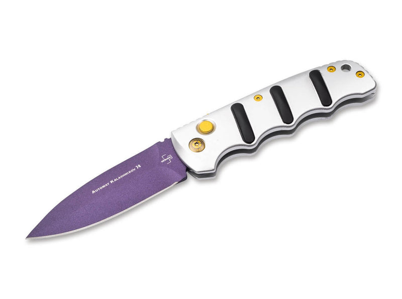 Böker Plus BHQ AKS-74 Mace Windu Silver & Purple
