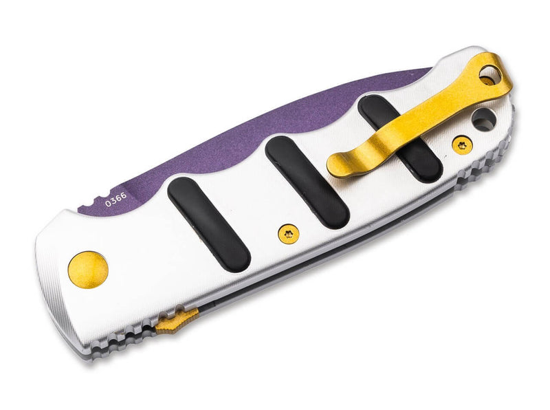 Böker Plus BHQ AKS-74 Mace Windu Silver & Purple