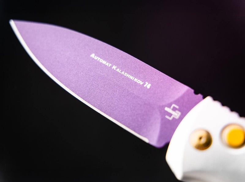 Böker Plus BHQ AKS-74 Mace Windu Silver & Purple