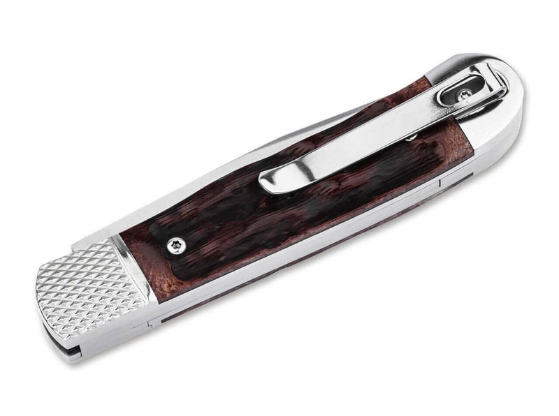 Böker Plus Hidden Release Trapper Appaloosa Bone