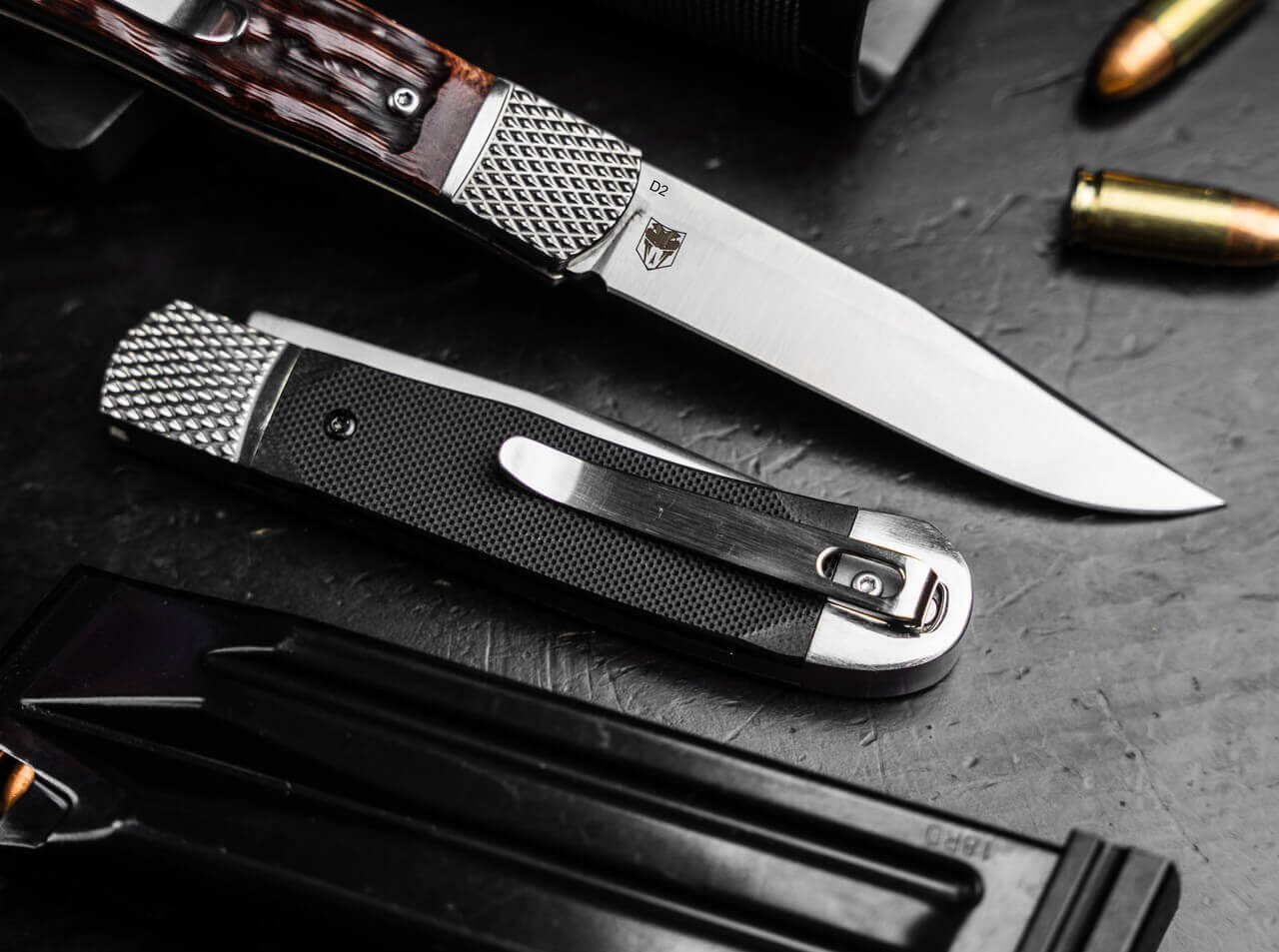 Böker Plus Hidden Release Trapper G-10