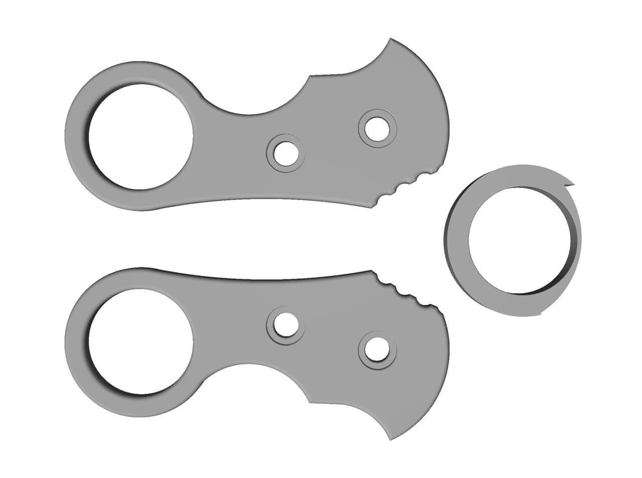 Urd 2.0 Kleiner Ringgriff 3D-Modell