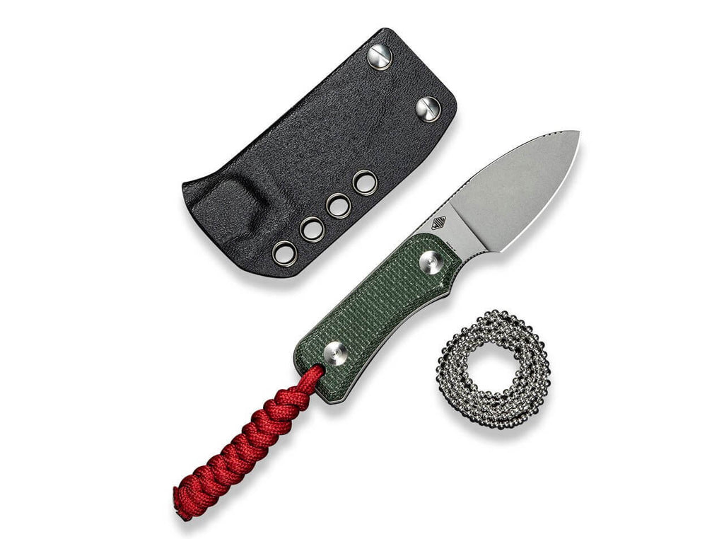 Baby Banter Fixed Nitro-V Micarta Green