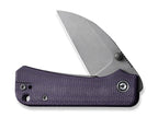 Baby Banter Wharncliffe Micarta Purple