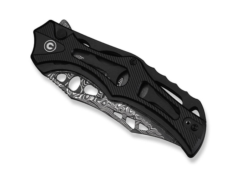 CIVIVI Biophase Damascus Black Aluminum & G10