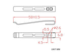 CIVIVI Black Stainless Steel Clip CA-06A-V1