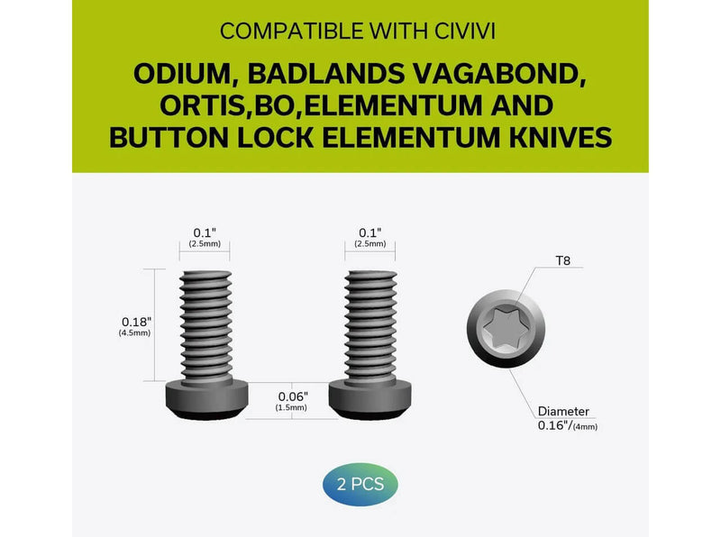 CIVIVI Black Titanium Clip T001B