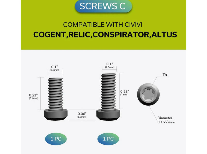 CIVIVI Black Titanium Clip T001D