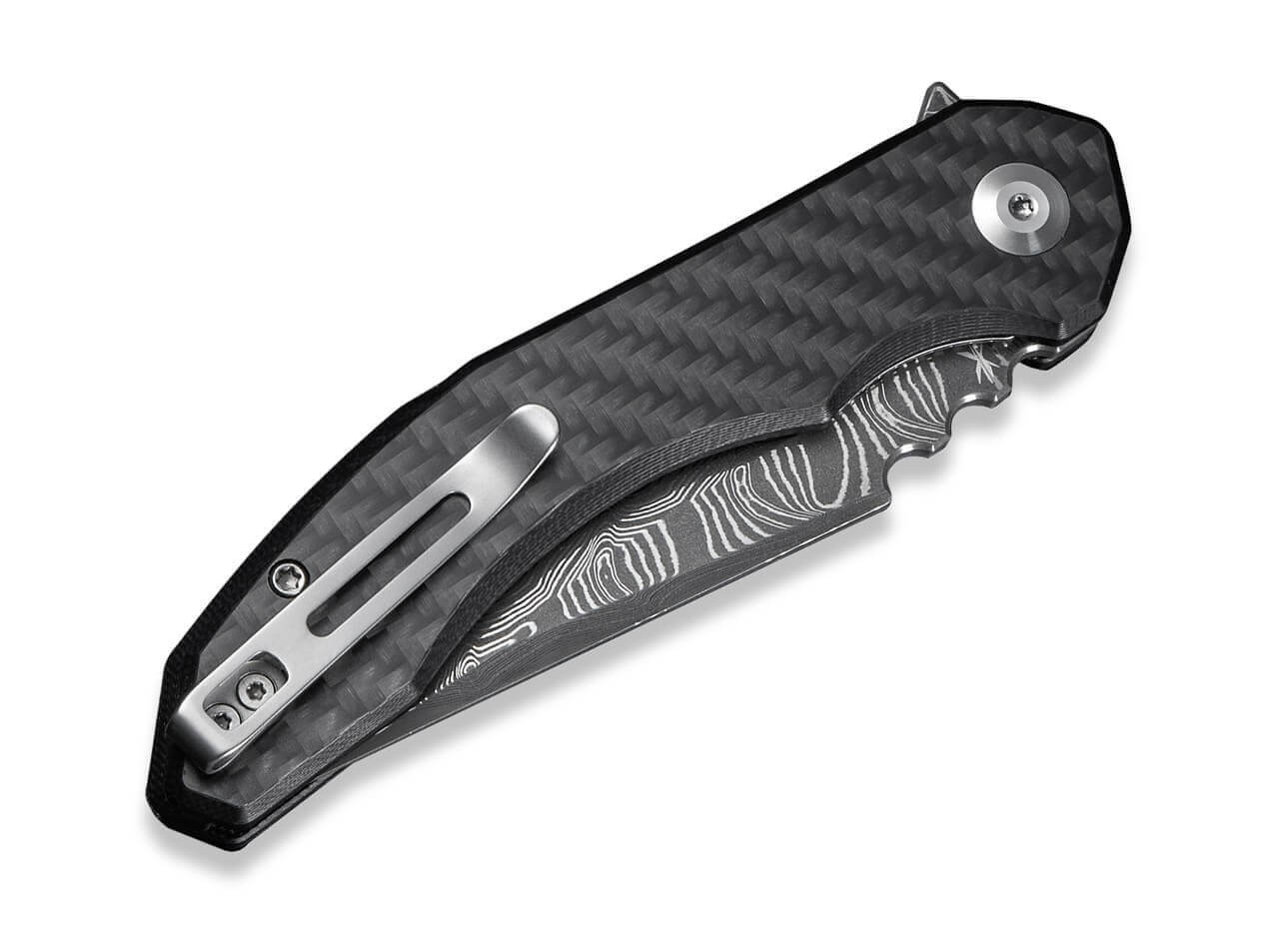 Bluetick Damascus Carbon & G10
