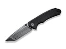 CIVIVI Brazen Damascus Micarta Black