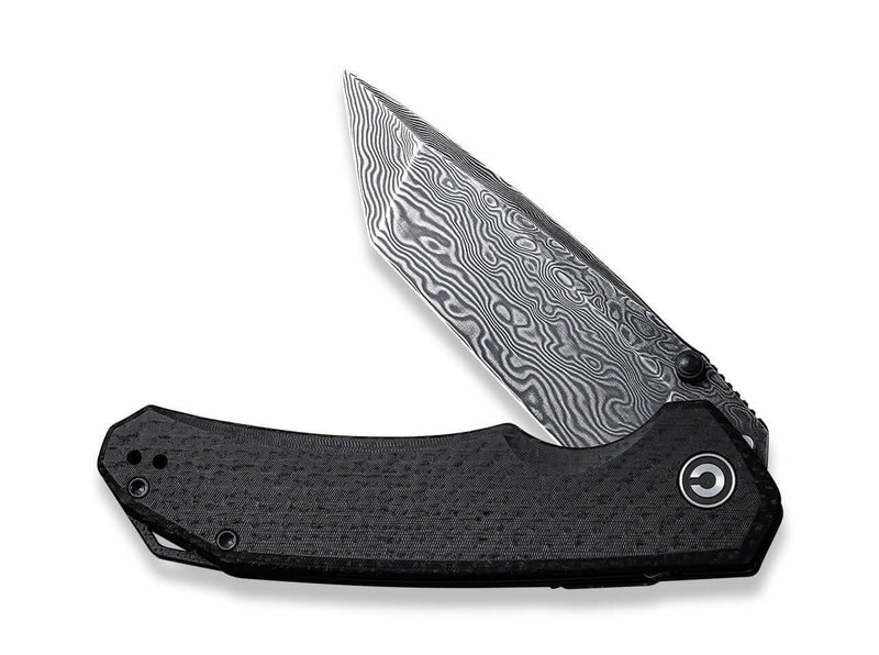 CIVIVI Brazen Damascus Micarta Black