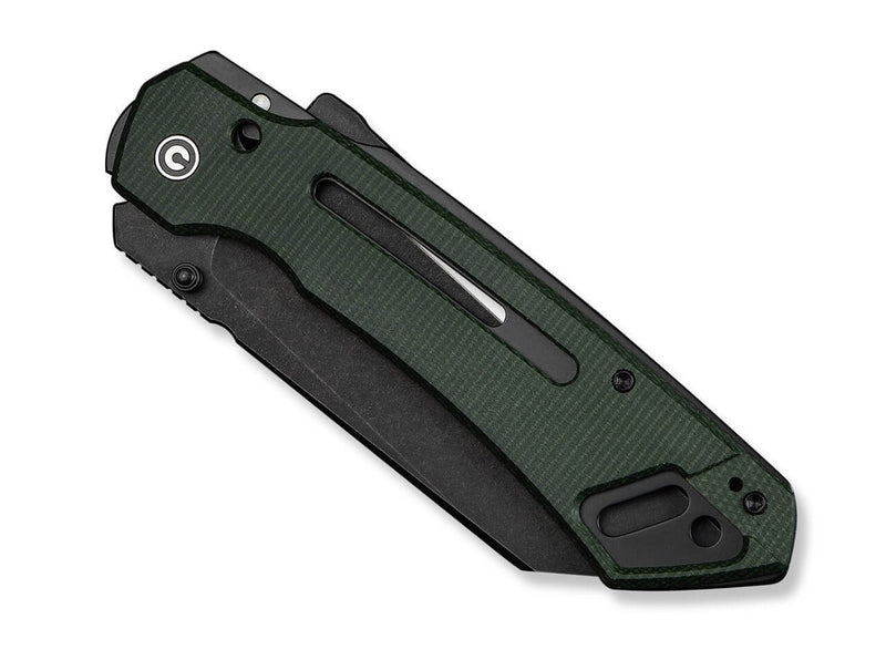 CIVIVI Buster FG Nitro-V Green Micarta Black Stonewashed