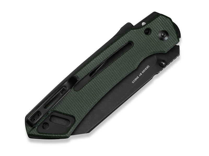 CIVIVI Buster FG Nitro-V Green Micarta Black Stonewashed