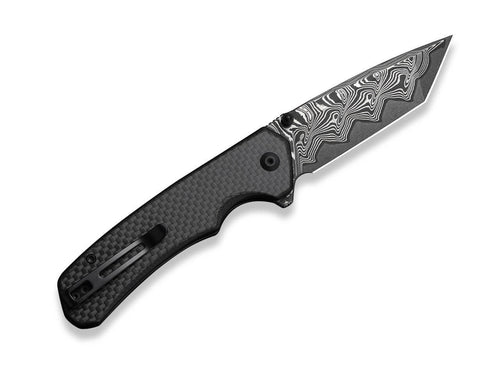 Button Lock Brazen Damascus C10 & CF