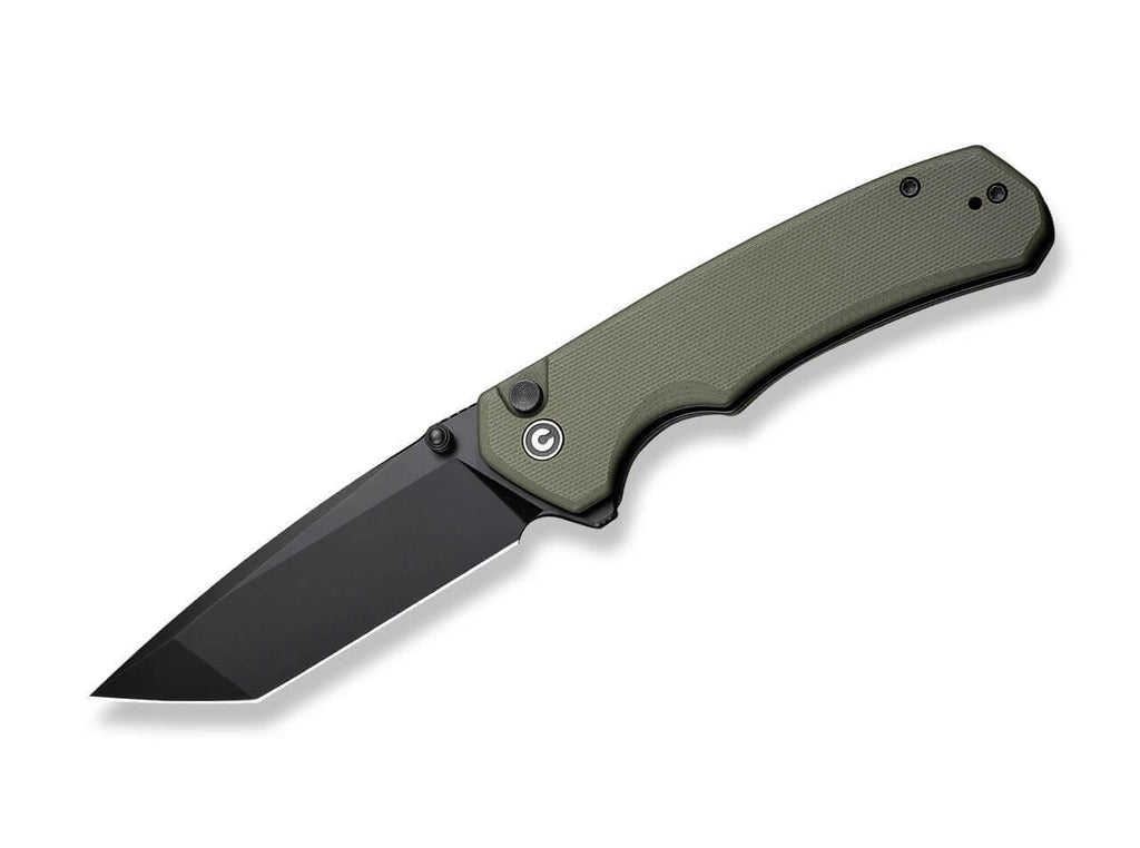 Button Lock Brazen G10 OD Green