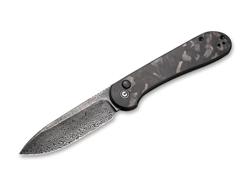 CIVIVI Button Lock Elementum Damascus CF