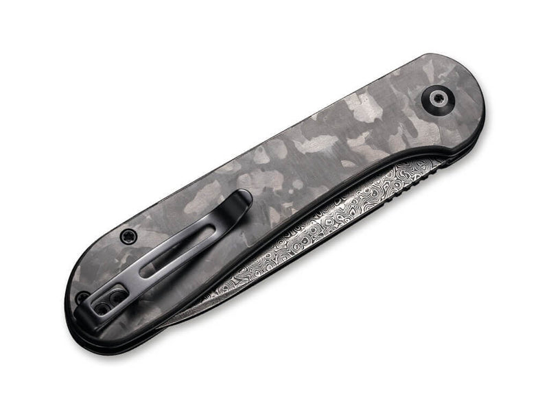 CIVIVI Button Lock Elementum Damascus CF