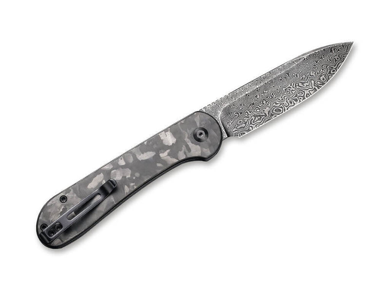 CIVIVI Button Lock Elementum Damascus CF