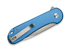 Button Lock Elementum II Aluminum Blue