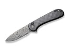 Button Lock Elementum II CF Damascus