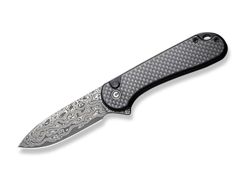 CIVIVI Button Lock Elementum II CF Damascus