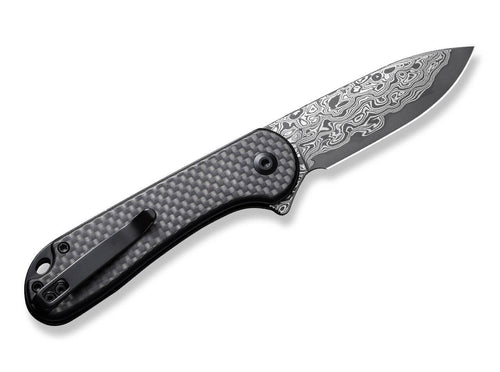 Button Lock Elementum II CF Damascus